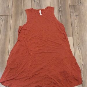 RVCA Sleeveless Rust Dress